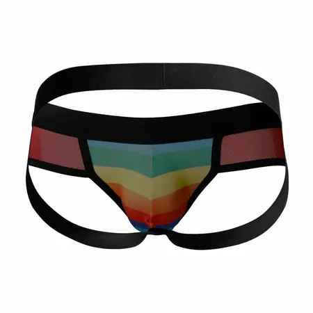 Cut4Men Jockstrap Rainbow XL - Sporty Intimate Support, Colorful Design