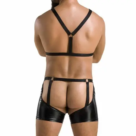 Passion Set ARON Black L/XL - Elegant European Lingerie Ensemble