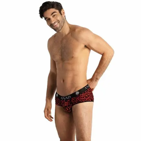ANAIS MEN Tribal Brief L - Crveni Mikrofiber, Sportski Animal Print