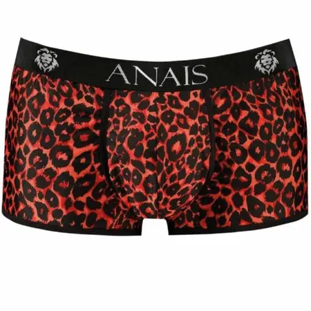 Anais Men Tribal Boxer XL - Sporty Fit, Red Animal Print Microfiber