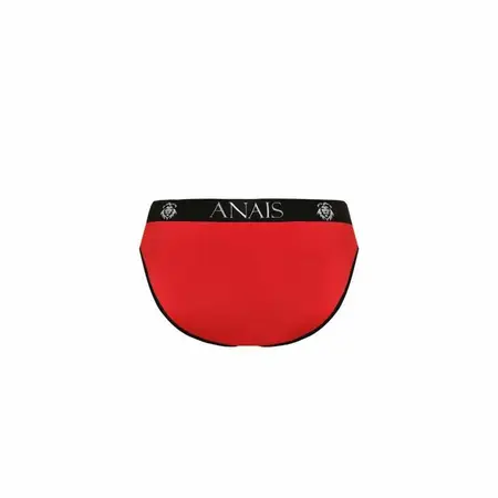 ANAIS MEN SOUL Slip XL - Red Microfiber Briefs, Black Trim, Wide Waistband