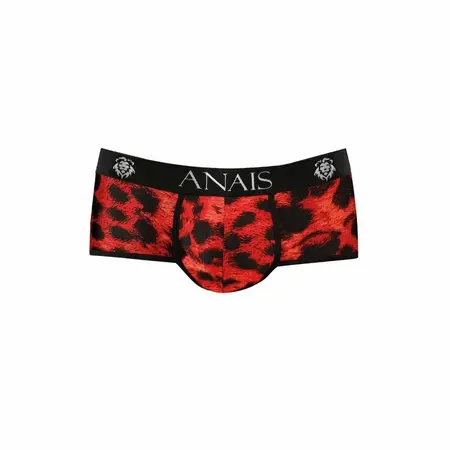 ANAIS MEN Savage Brief S Red Microfiber Sport Cut Animal Print