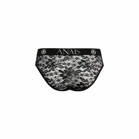 ANAIS MEN Romance Slip S - Black Floral Lace Briefs, Comfortable Fit