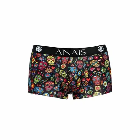 ANAIS MEN Mexico Boxer S - Sporty Modal Shorts, Floral & Skull Print
