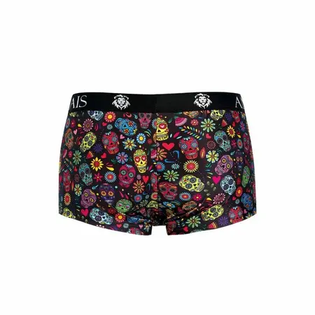 ANAIS MEN Mexico Boxer S - Sporty Modal Shorts, Floral & Skull Print
