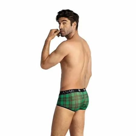 ANAIS MEN Magic Brief M Green-Black Checkered Lycra Underwear