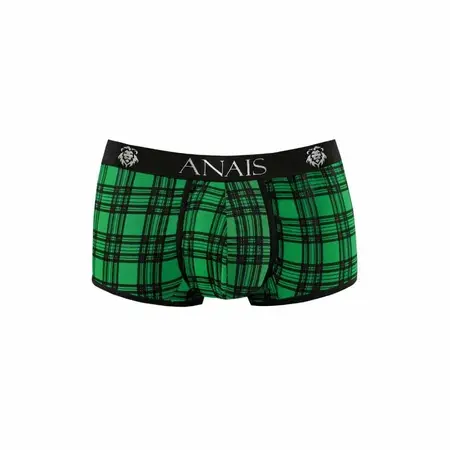 ANAIS MEN Magic Boxer L Green & Black Checkered Comfort Lycra