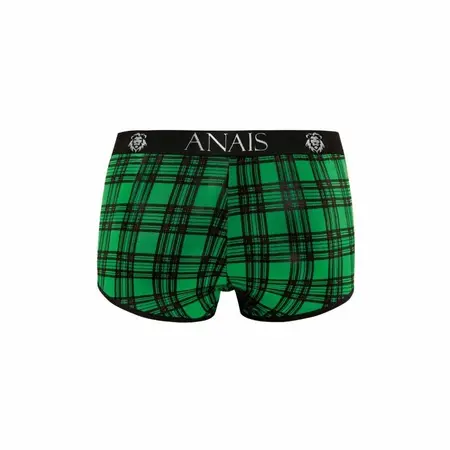 Anais Men MAGIC Boxer Briefs M Green-Black Check Lycra Comfort Fit
