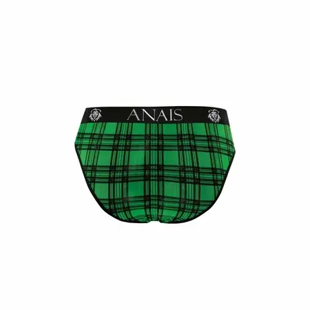 Anais Men MAGIC Slip XL Green-Black Check Comfort Briefs