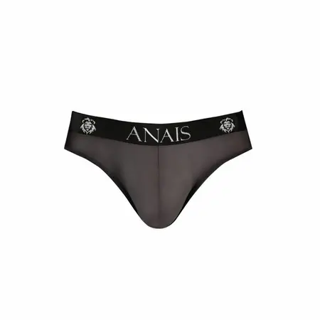 ANAIS MEN Eros Slip L - Black Tulle Men’s Briefs, Wide Waistband