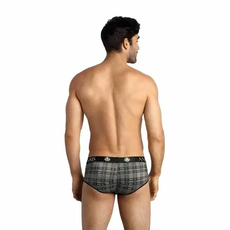 ANAIS MEN Balance Brief L - Sporty Microfiber Checked Underwear