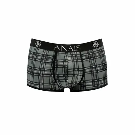 ANAIS FOR MEN Balance Boxer Shorts S - Crno-sivi karirani mikrofiber