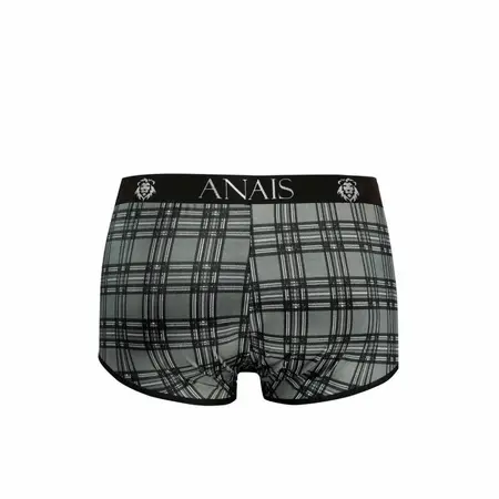 ANAIS FOR MEN Balance Boxer Shorts S - Crno-sivi karirani mikrofiber