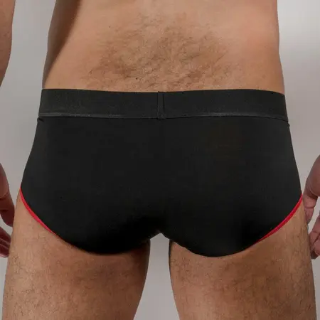 Macho MS24R Men's Briefs Dark Red S - Classic Fit, Breathable Lycra