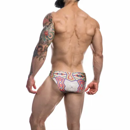 Cut4Men Low Rise Brief Aztec L - Lightweight Men’s Bikini Underwear