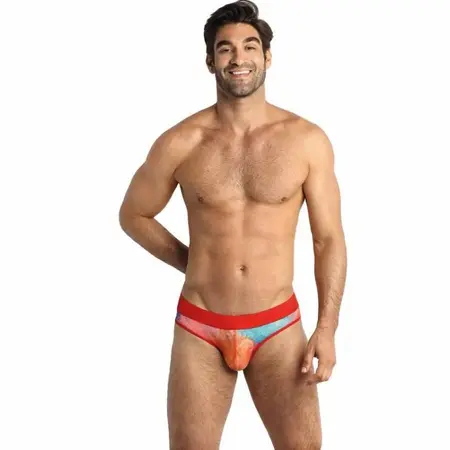 ANAIS MEN Falcon Slip XL - Banana print likra gaćice, široki pojas