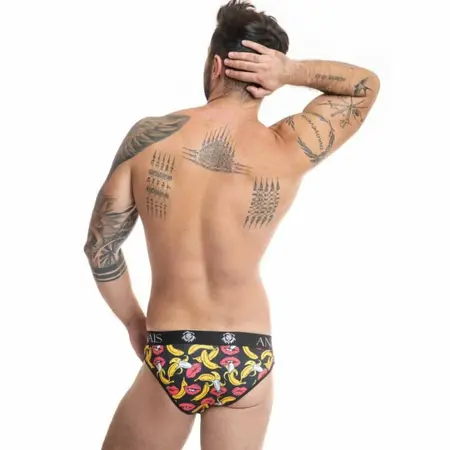 ANAIS MEN Banana Slip M - Lycra Briefs with Banana Print, Comfortable Fit
