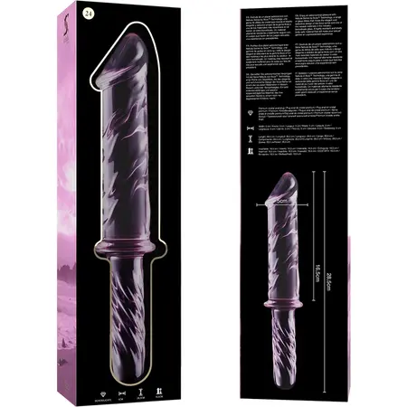 Ibiza Nebula Serija Model 24 Stakleni Intimni Uređaj Pink 28.5cm O5cm