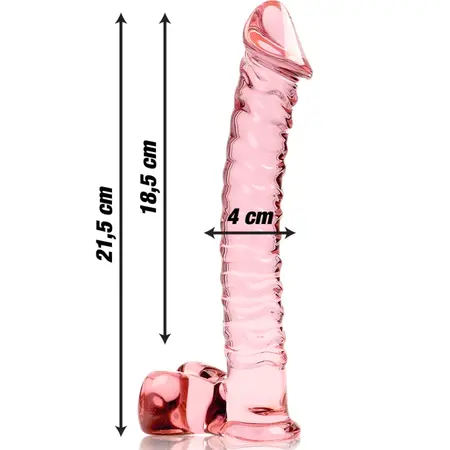 Ibiza Nebula Serija Model 23 Intimni Stakleni Uređaj Pink 21.5cm O4cm