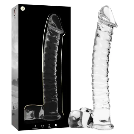 Ibiza Nebula Serija Model 23 Stakleni Intimni Uređaj Prozirni 21.5cm x 4cm