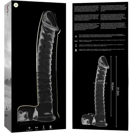 Ibiza Nebula Serija Model 23 Stakleni Intimni Uređaj Prozirni 21.5cm x 4cm