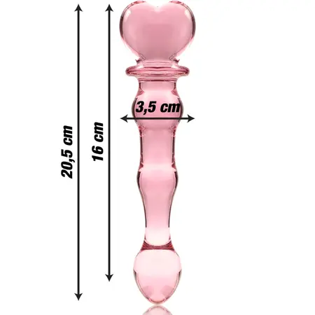 Ibiza Nebula Serija Model 21 Stakleni Intimni Uređaj Pink 20.5cm