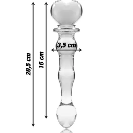Ibiza Nebula Serija Model 21 Stakleni Intimni Uređaj Prozirni 20.5cm