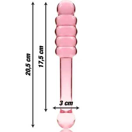 Ibiza Nebula Serija Model 20 Stakleni Intimni Uređaj Pink 20.5cm