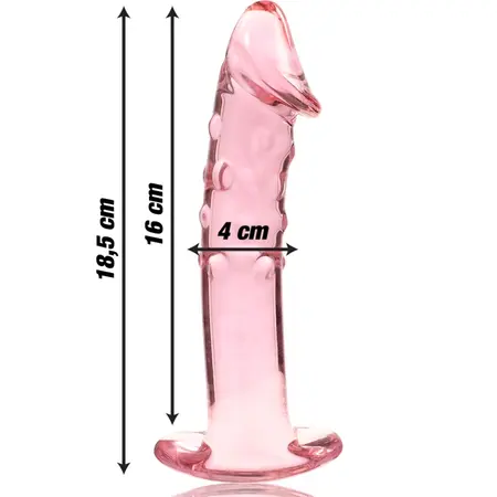 Ibiza Nebula Serija Model 19 Intimna Staklena Mašina Pink 18.5cm