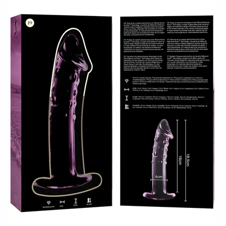 Ibiza Nebula Serija Model 19 Intimna Staklena Mašina Pink 18.5cm