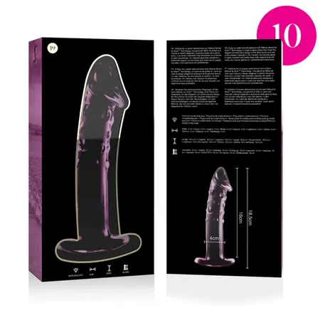 Ibiza Nebula Serija Model 19 Intimna Staklena Mašina Pink 18.5cm