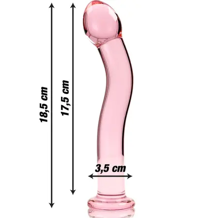 Ibiza Nebula Serija Model 18 Stakleni Intimni Uređaj Pink 18.5cm