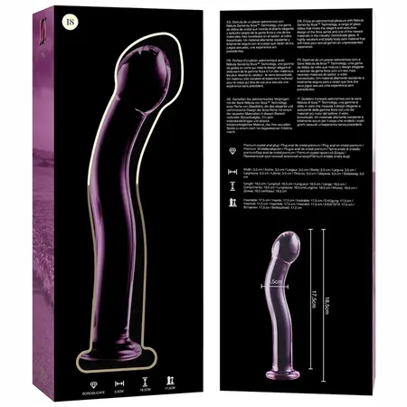 Ibiza Nebula Serija Model 18 Stakleni Intimni Uređaj Pink 18.5cm