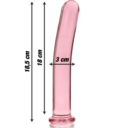 Ibiza Nebula Serija Model 17 Stakleni Intimni Uređaj Pink 18.5cm O3cm
