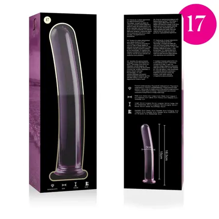 Ibiza Nebula Serija Model 17 Stakleni Intimni Uređaj Pink 18.5cm O3cm