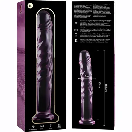 Ibiza Nebula Serija Model 16 Stakleni Intimni Uređaj Pink 18.5cm O3cm