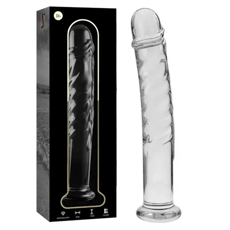 Ibiza Nebula Serija Model 16 Stakleni Intimni Uređaj 18.5cm Transparentni