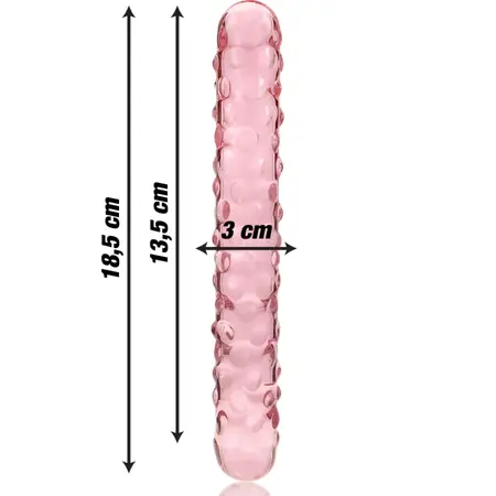 Ibiza Nebula Serija Model 15 Borosilikatni Stakleni Intimni Uređaj Pink 18.5cm
