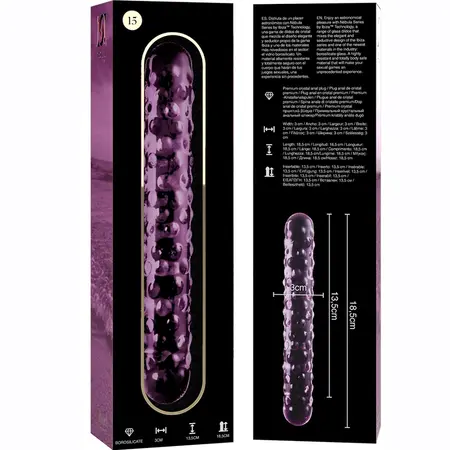 Ibiza Nebula Serija Model 15 Borosilikatni Stakleni Intimni Uređaj Pink 18.5cm