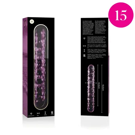 Ibiza Nebula Serija Model 15 Borosilikatni Stakleni Intimni Uređaj Pink 18.5cm