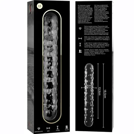 Ibiza Nebula Serija Model 15 Stakleni Intimni Uređaj Prozirni 18.5cm