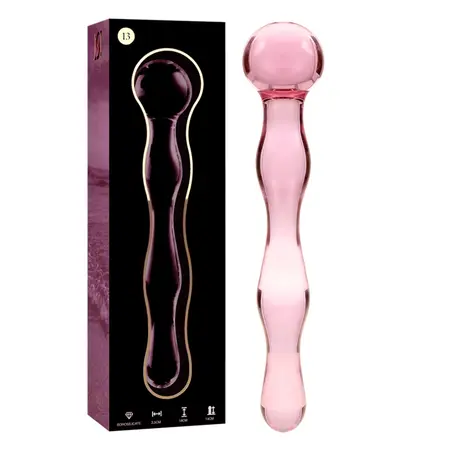 Ibiza Nebula Serija Model 13 Intimna Staklena Mašina Pink 18cm O3.5cm