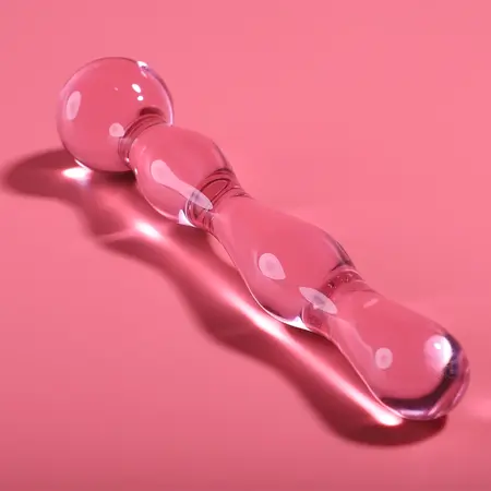 Ibiza Nebula Serija Model 13 Intimna Staklena Mašina Pink 18cm O3.5cm