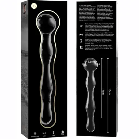 Ibiza Nebula Serija Model 13 Intimna Staklena Mašina Prozirna 18cm O3.5cm