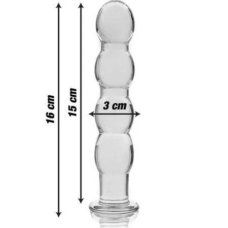 Ibiza Nebula Serija Model 10 Stakleni Intimni Uređaj Prozirni 16.5 cm