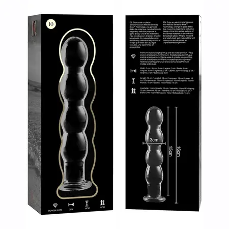 Ibiza Nebula Serija Model 10 Stakleni Intimni Uređaj Prozirni 16.5 cm