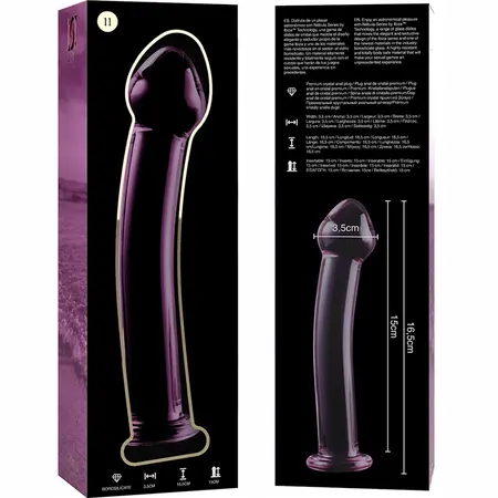 Ibiza Nebula Serija Model 11 Stakleni Intimni Uređaj Pink 16cm O3cm