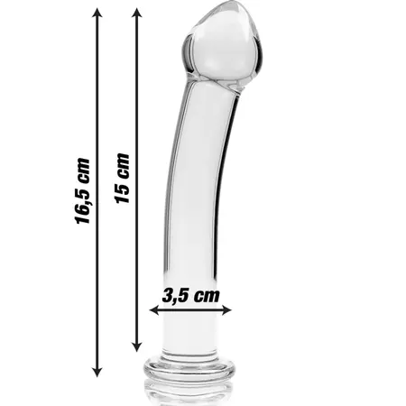 Ibiza Nebula Serija Model 11 Stakleni Intimni Uređaj Prozirni 16cm x 3cm