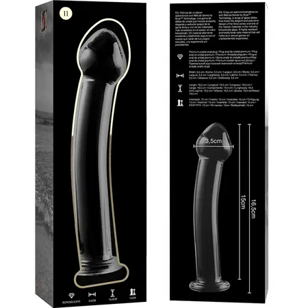 Ibiza Nebula Serija Model 11 Stakleni Intimni Uređaj Prozirni 16cm x 3cm
