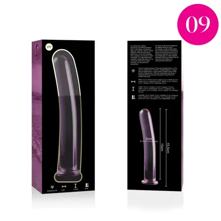 Ibiza Nebula Serija Model 9 Intimni Stakleni Uređaj Pink 15.5cm